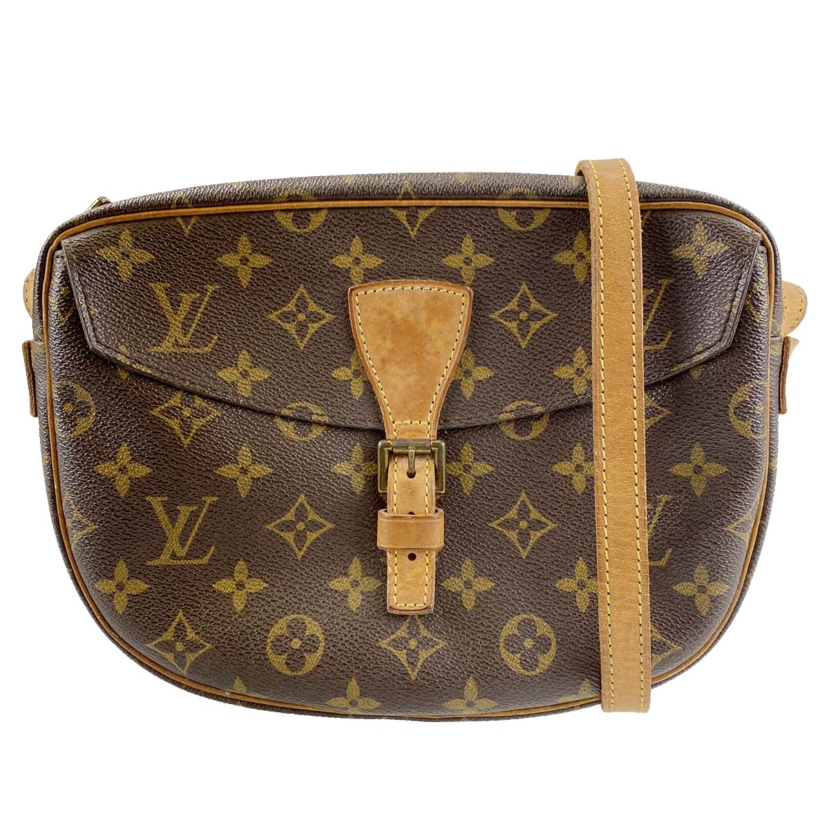 ルイ・ヴィトン モノグラム ジュヌフィーユ ブラウン ショルダーバッグ
