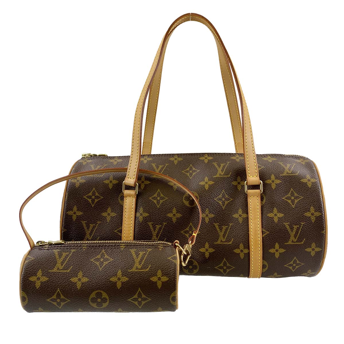 ルイ・ヴィトン モノグラム パピヨン30 ブラウン ハンドバッグ