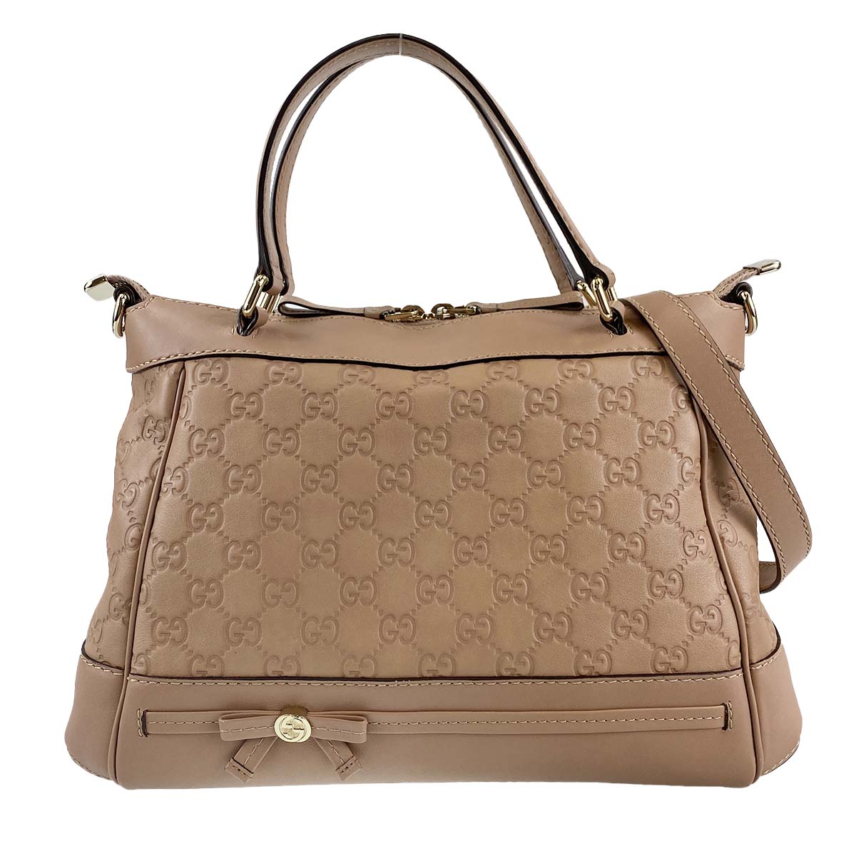 グッチ グッチシマ メイフェア リボン 2way ハンドバッグ