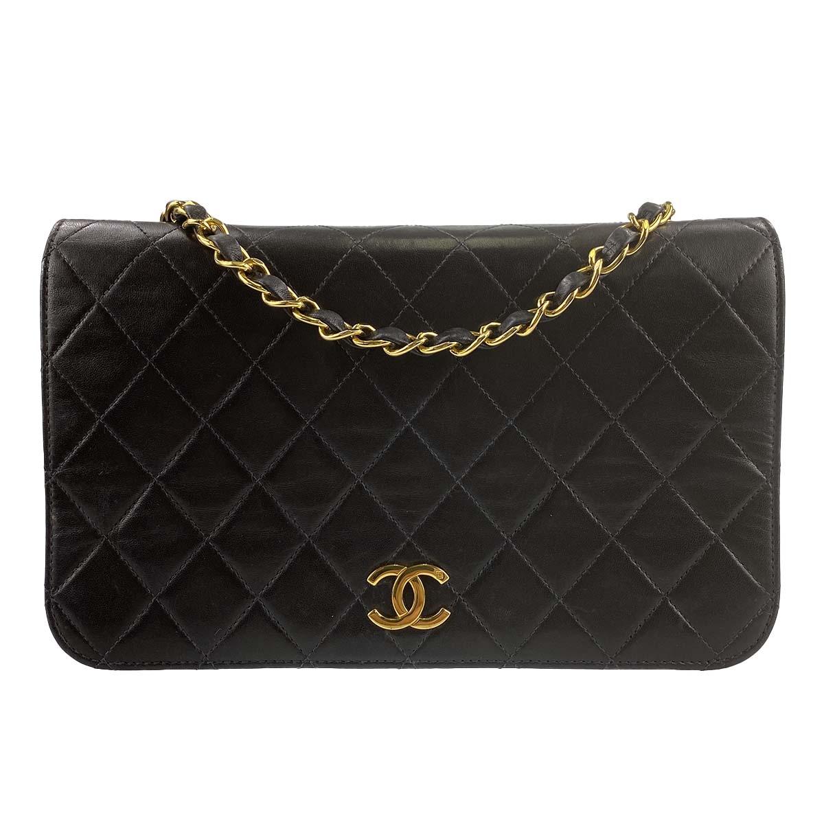 シャネル マトラッセ ラムスキン ブラック ショルダーバッグ