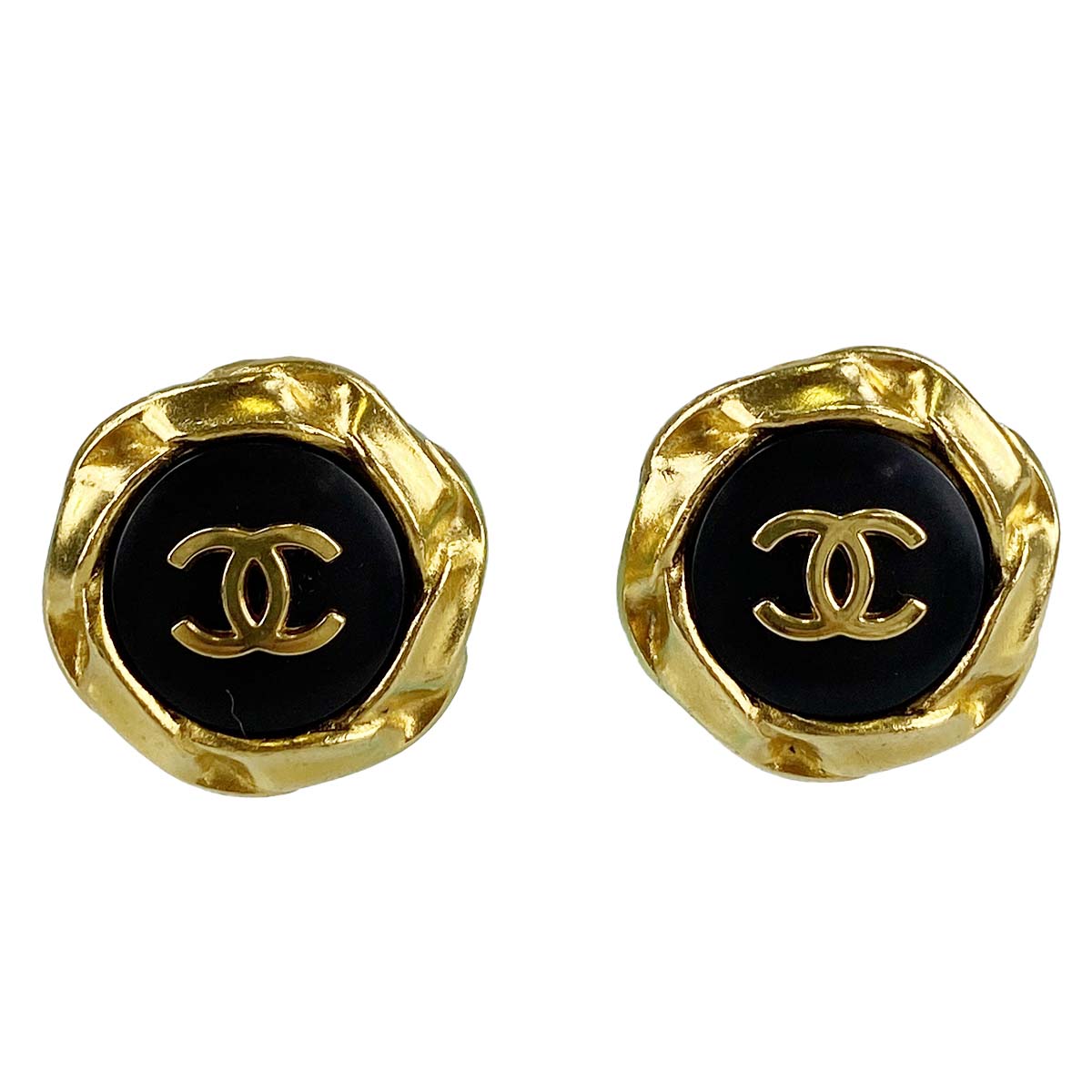 シャネル ゴールドメッキ CCロゴ ゴールド イヤリング