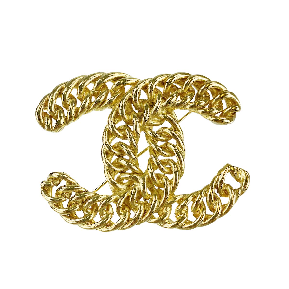 シャネル ゴールドメッキ CCロゴ ゴールド ブローチ