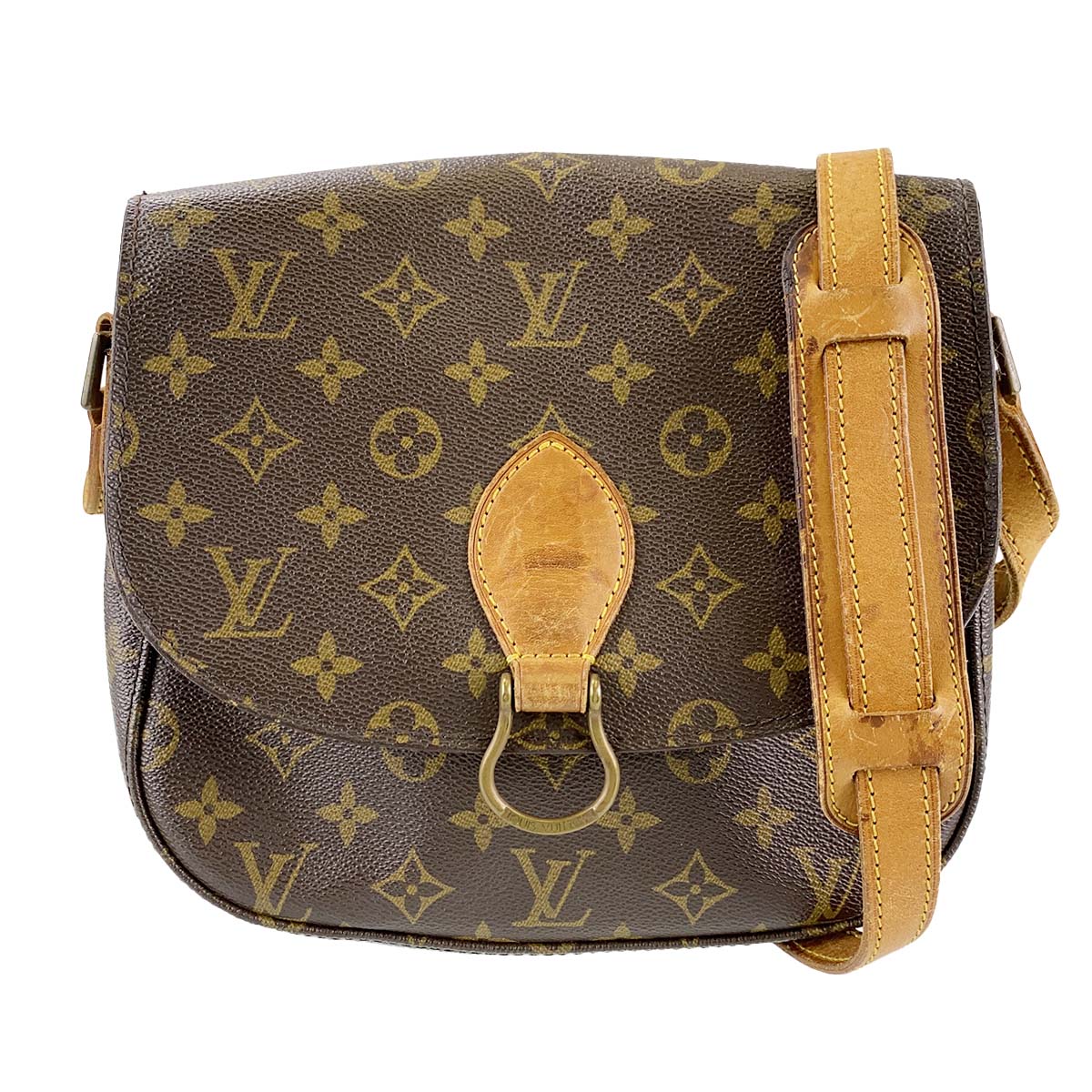 ルイ・ヴィトン モノグラム サンクルーGM ブラウン ショルダーバッグ