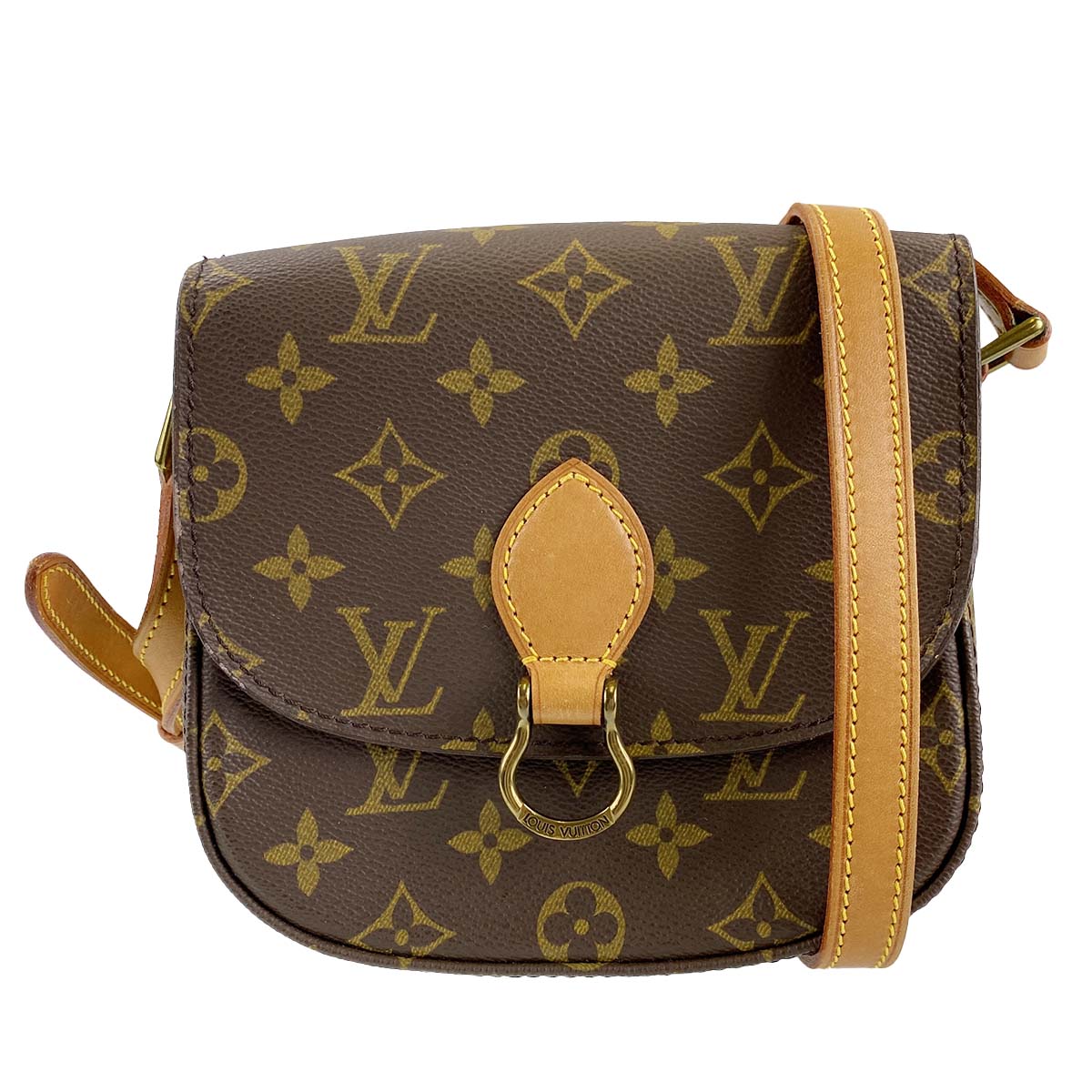 ルイ・ヴィトン モノグラム サンクルーPM ブラウン ショルダーバッグ