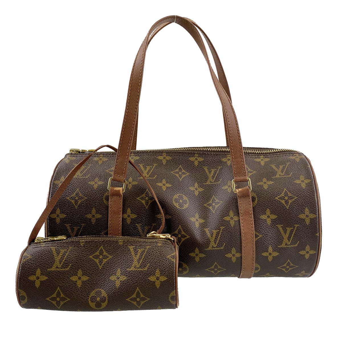 ルイ・ヴィトン モノグラム パピヨン30 ブラウン ハンドバッグ