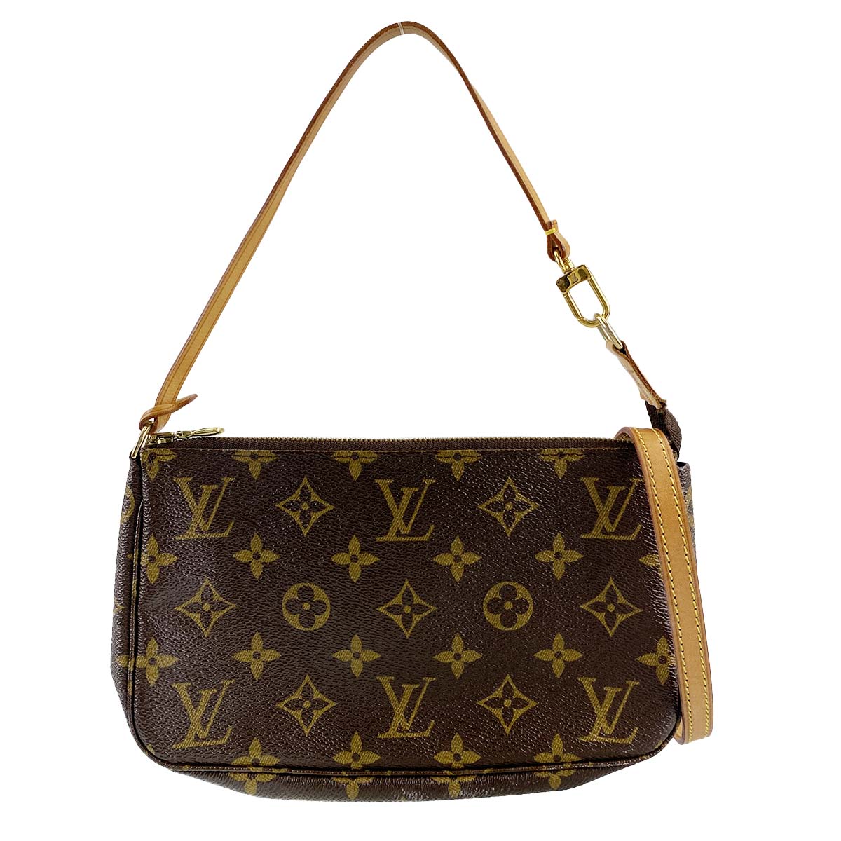 ルイ・ヴィトン モノグラム ポシェット アクセソワール ブラウン 2WAY ポーチ