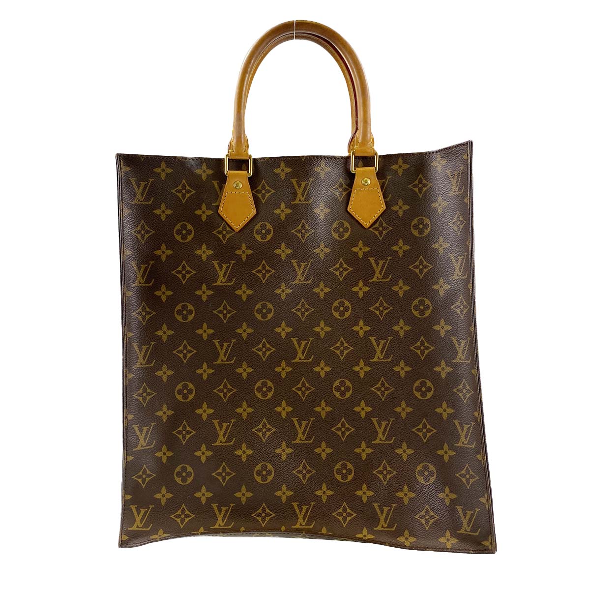 ルイ・ヴィトン モノグラム サックプラ ブラウン トートバッグ