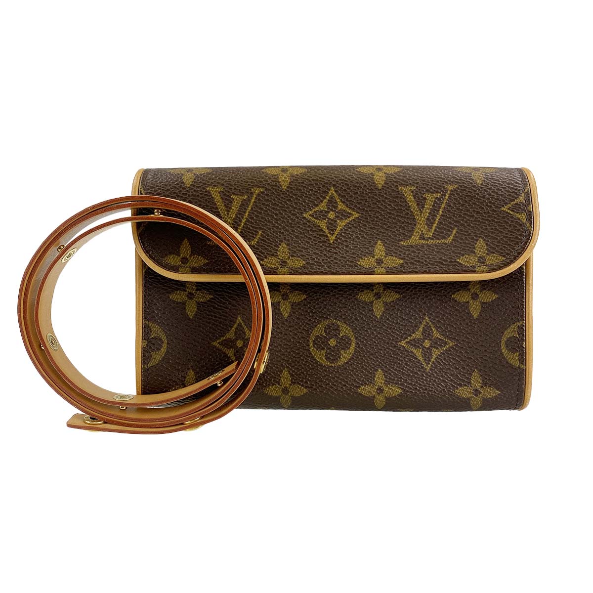 ルイ・ヴィトン モノグラム ポシェット フロランティーヌ ブラウン ウエストバッグ