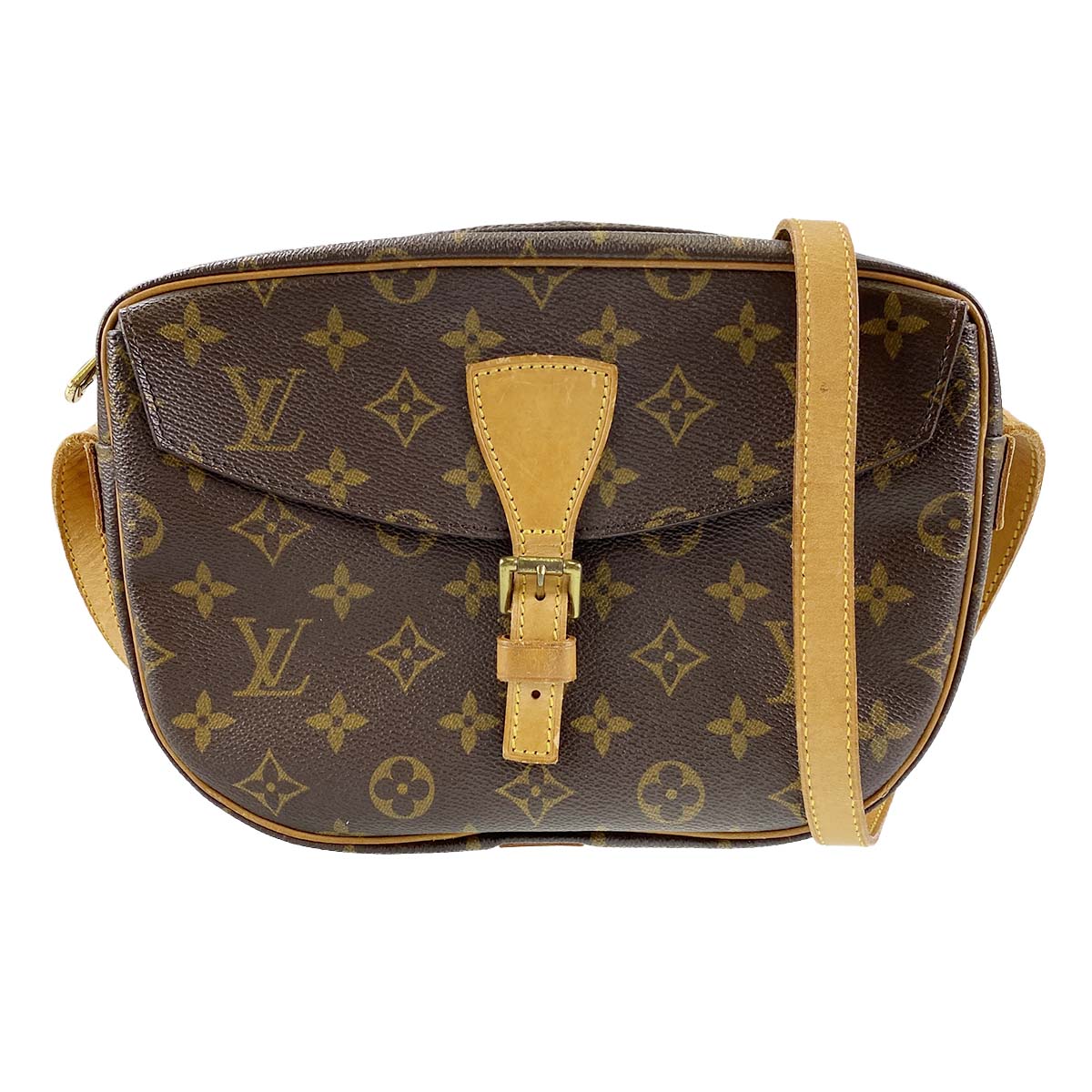 ルイ・ヴィトン モノグラム ジュヌフィーユ ブラウン ショルダーバッグ