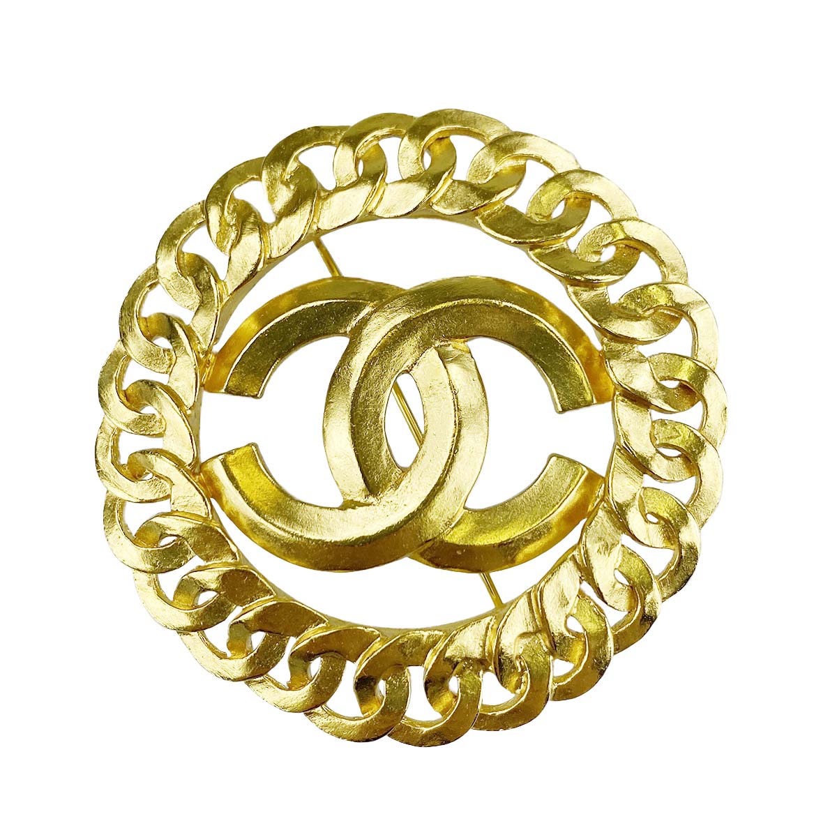 シャネル ゴールドメッキ CCロゴ ゴールド ブローチ