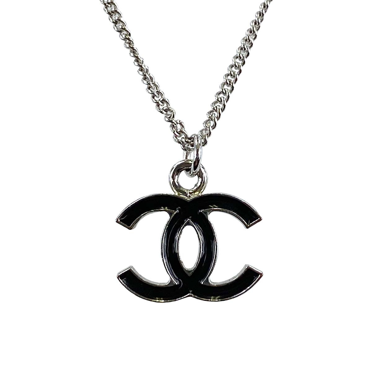 シャネル シルバー CCロゴ シルバー ネックレス