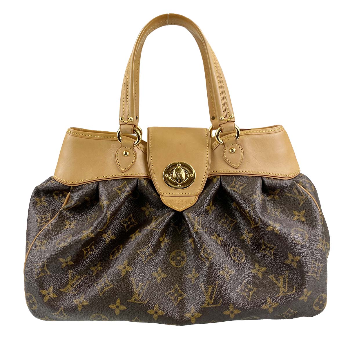 ルイ・ヴィトン モノグラム ボエシPM ブラウン ハンドバッグ