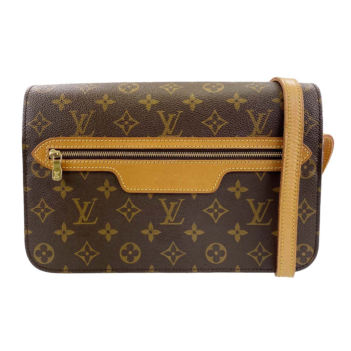 ルイ・ヴィトン モノグラム サンジェルマン28 ブラウン ショルダーバッグ