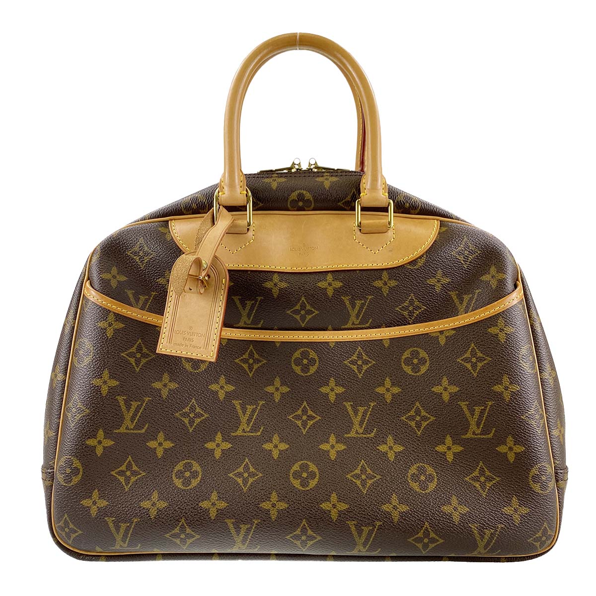 ルイ・ヴィトン モノグラム ドーヴィル ブラウン ハンドバッグ