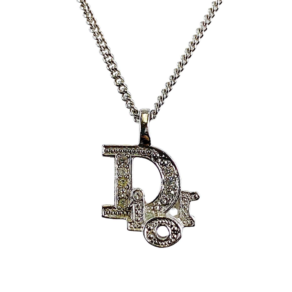 ディオール ロゴ ラインストーン ネックレス