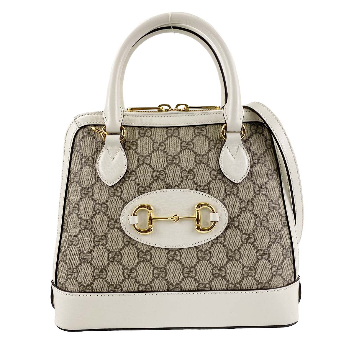 グッチ GGスプリーム ホースビット 2way ハンドバッグ