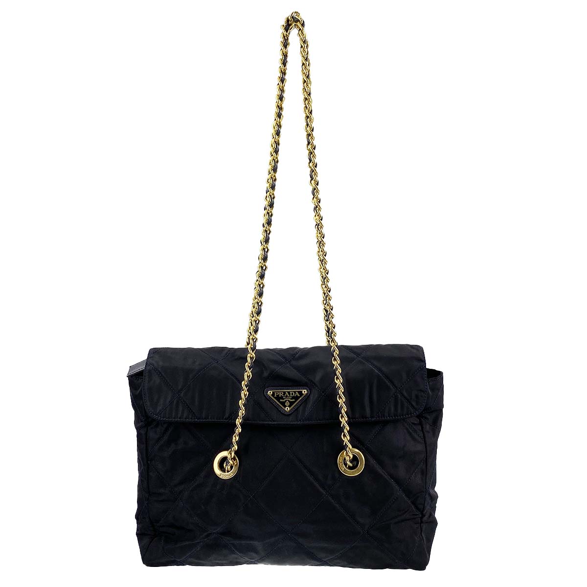 プラダ ナイロン チェーン ショルダーバッグ