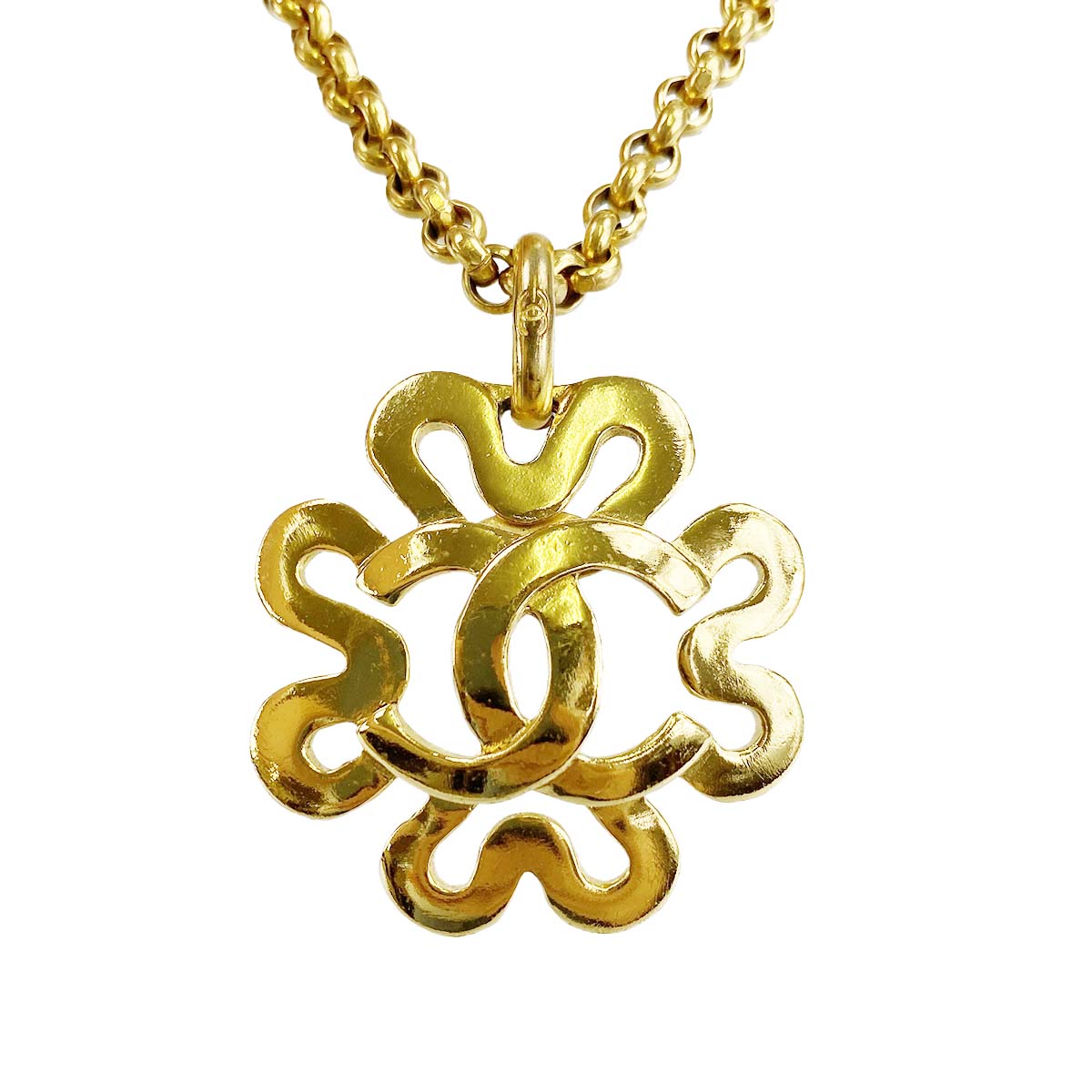 シャネル ゴールドメッキ CCロゴ ゴールド ネックレス