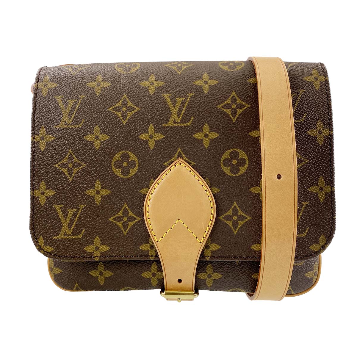 ルイ・ヴィトン モノグラム カルトシエールMM ブラウン ショルダーバッグ