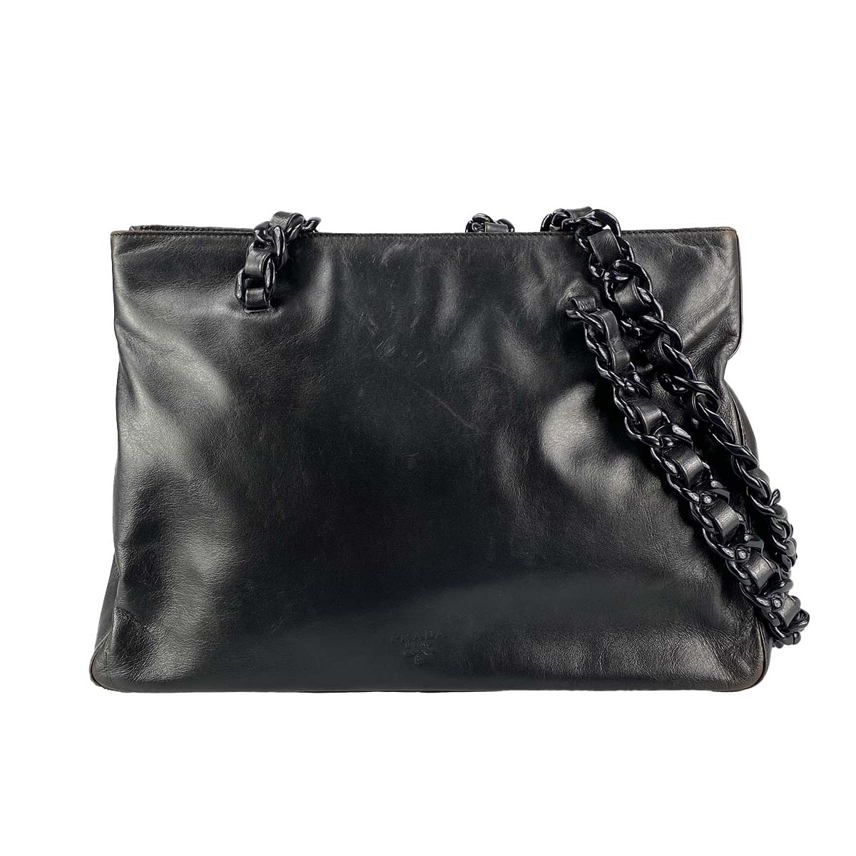 プラダ レザー  プラスティック チェーン ショルダーバッグ