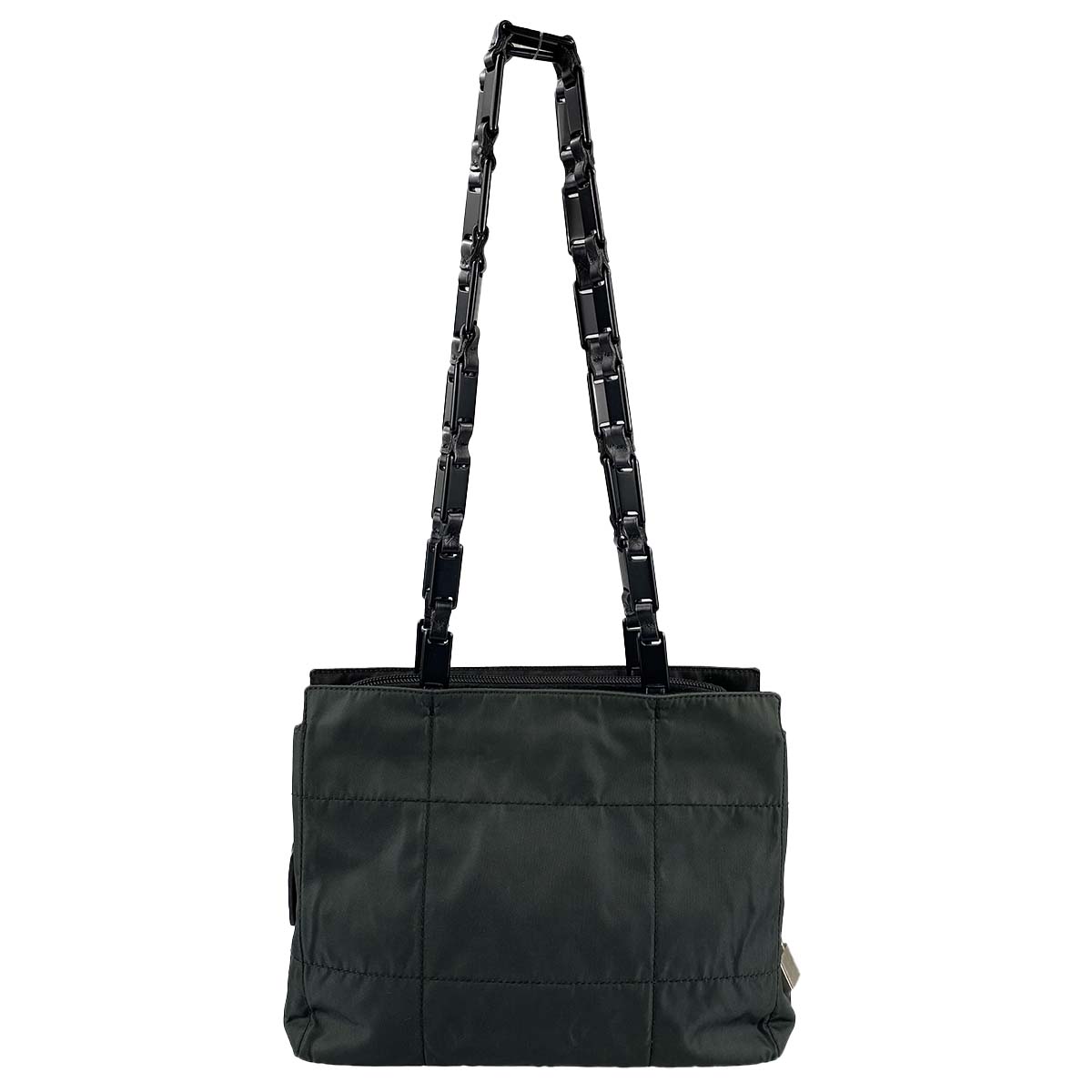 プラダ ナイロン プラスティック チェーン ショルダーバッグ