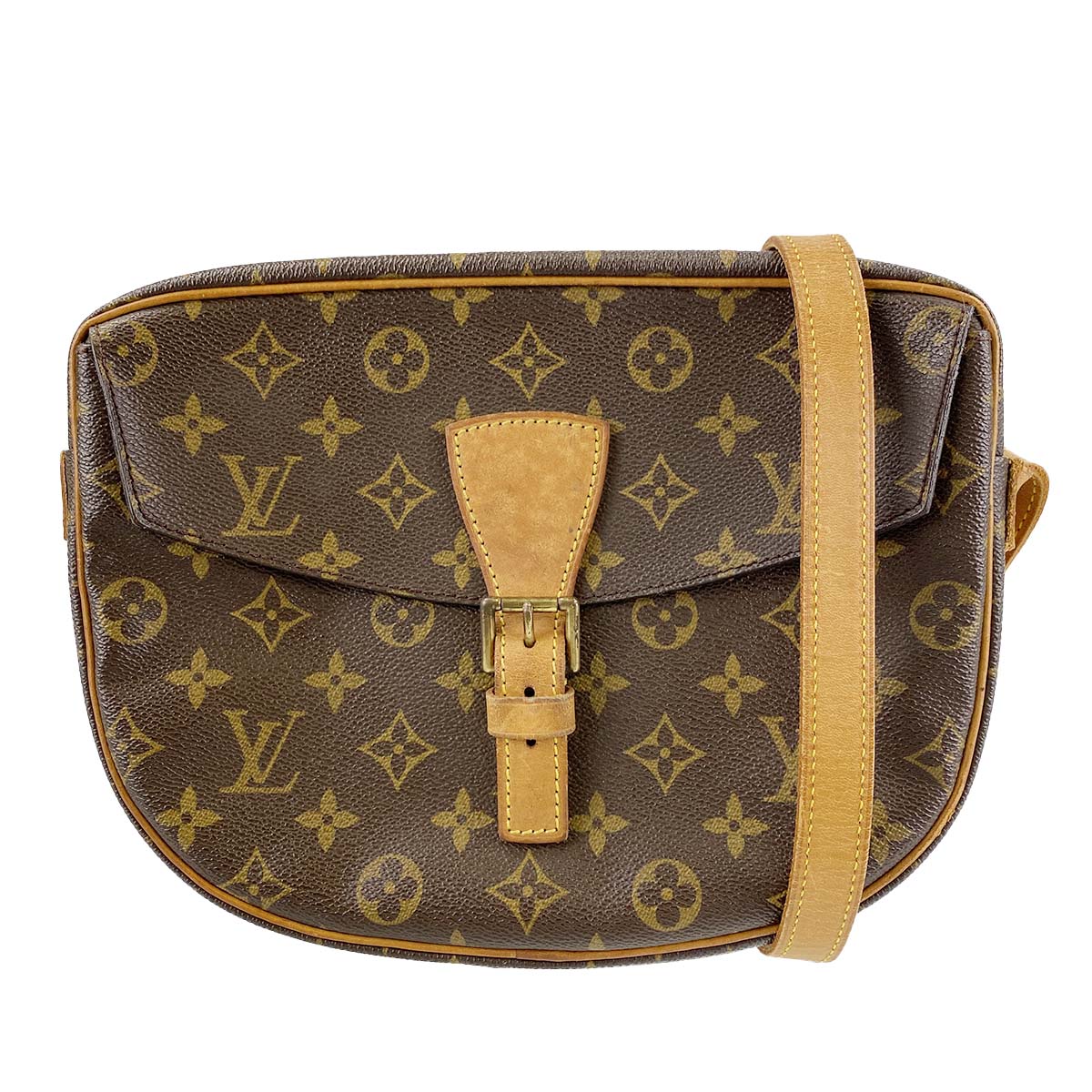 ルイ・ヴィトン モノグラム ジュヌフィーユ ブラウン ショルダーバッグ