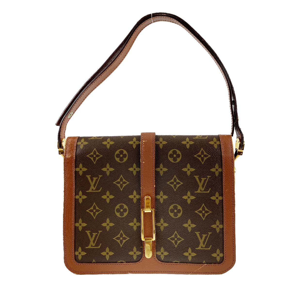 ルイ・ヴィトン モノグラム ロン ポアン ブラウン ショルダーバッグ