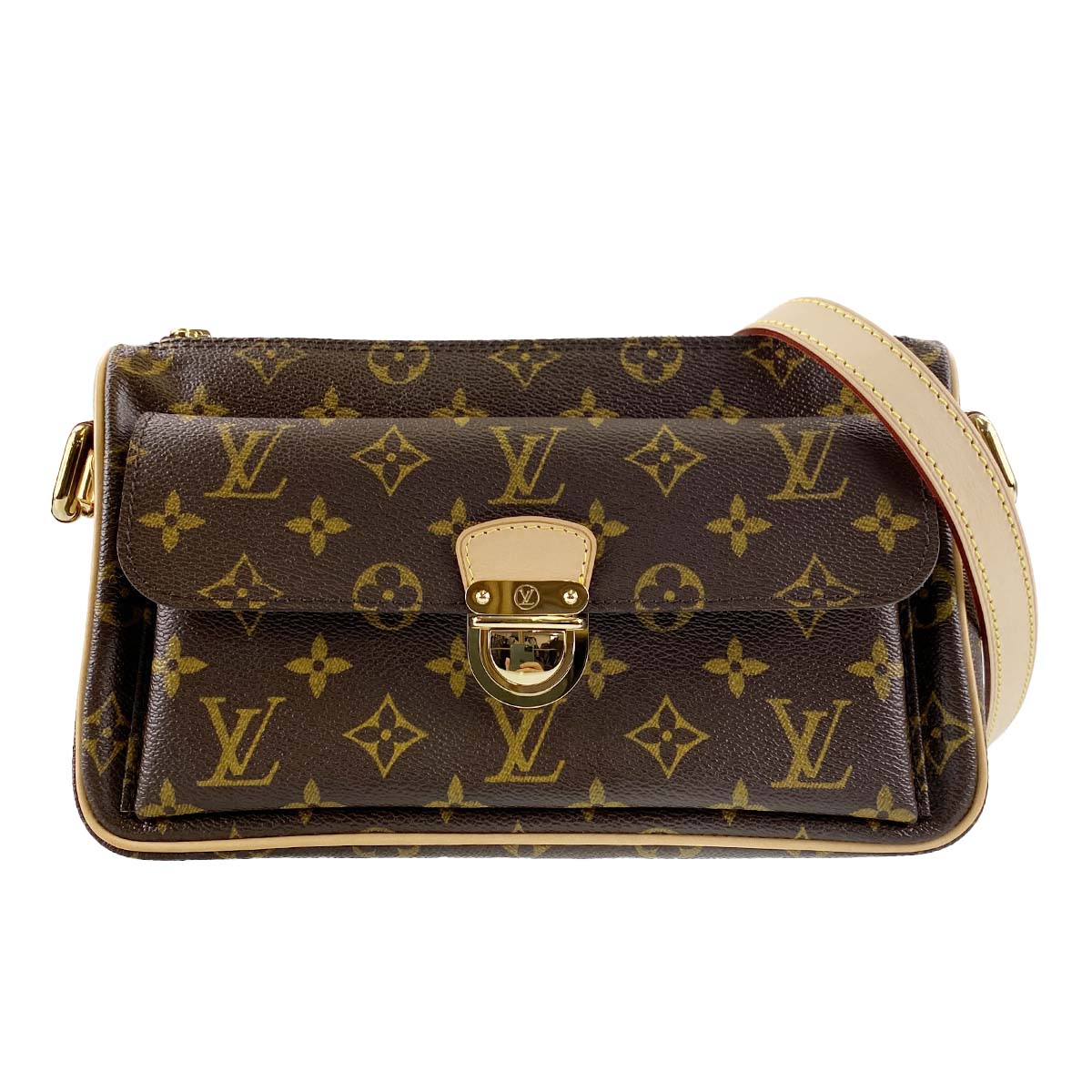 ルイ・ヴィトン モノグラム ラヴェッロ GM ブラウン ショルダーバッグ