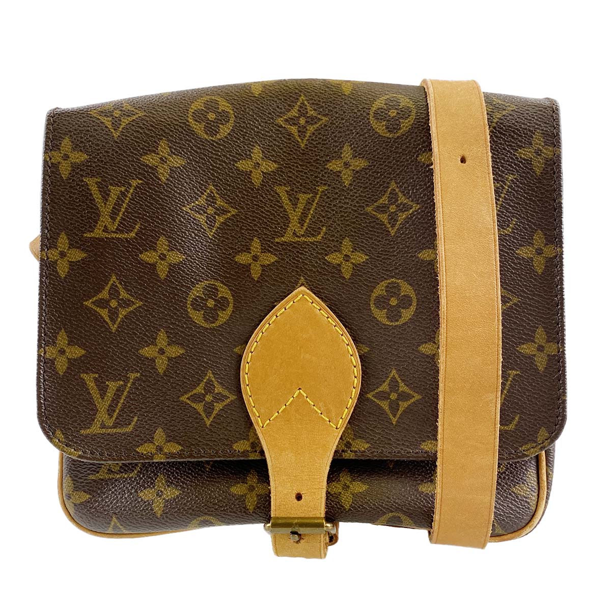 ルイ・ヴィトン モノグラム カルトシエールMM ブラウン ショルダーバッグ