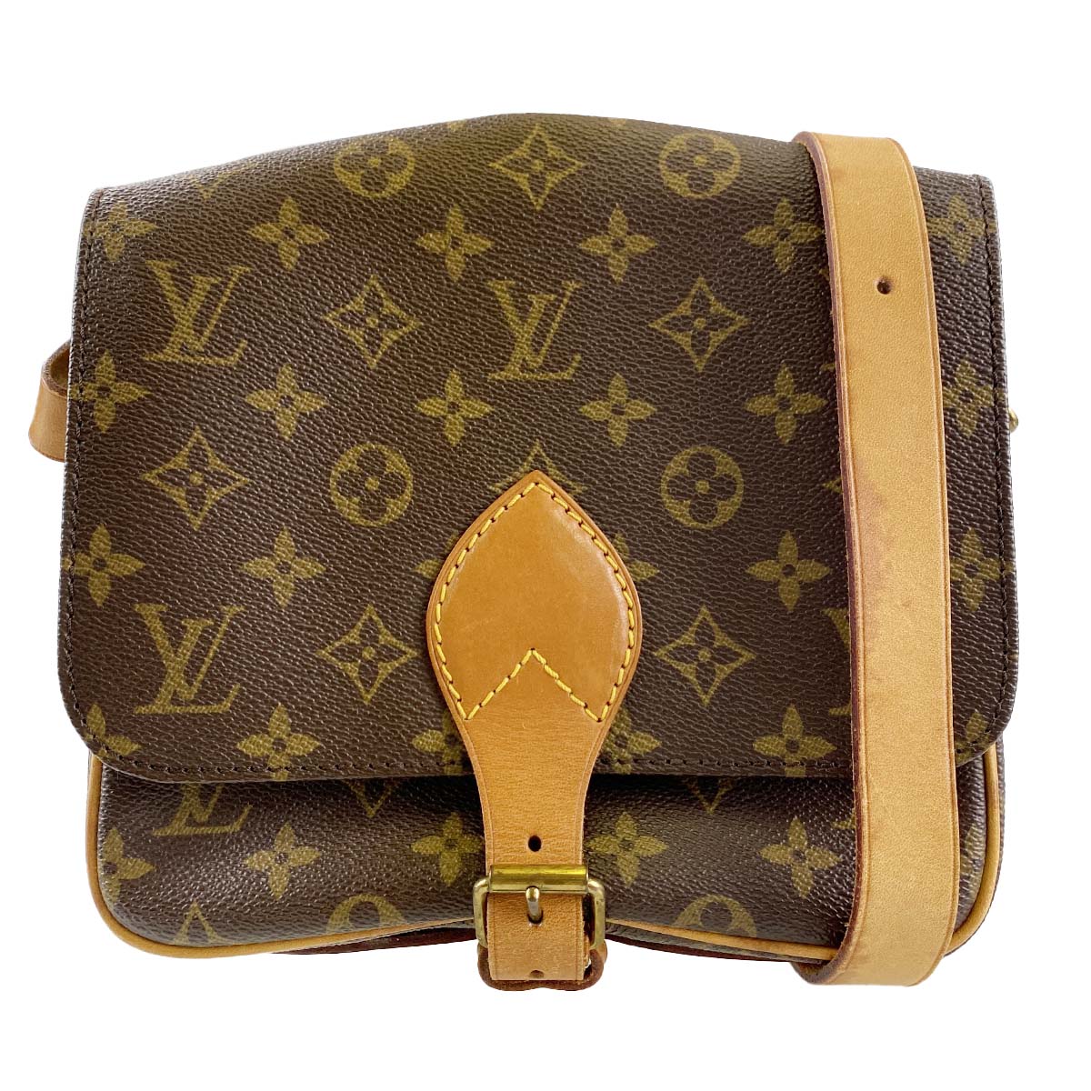 ルイ・ヴィトン モノグラム カルトシエールMM ブラウン ショルダーバッグ