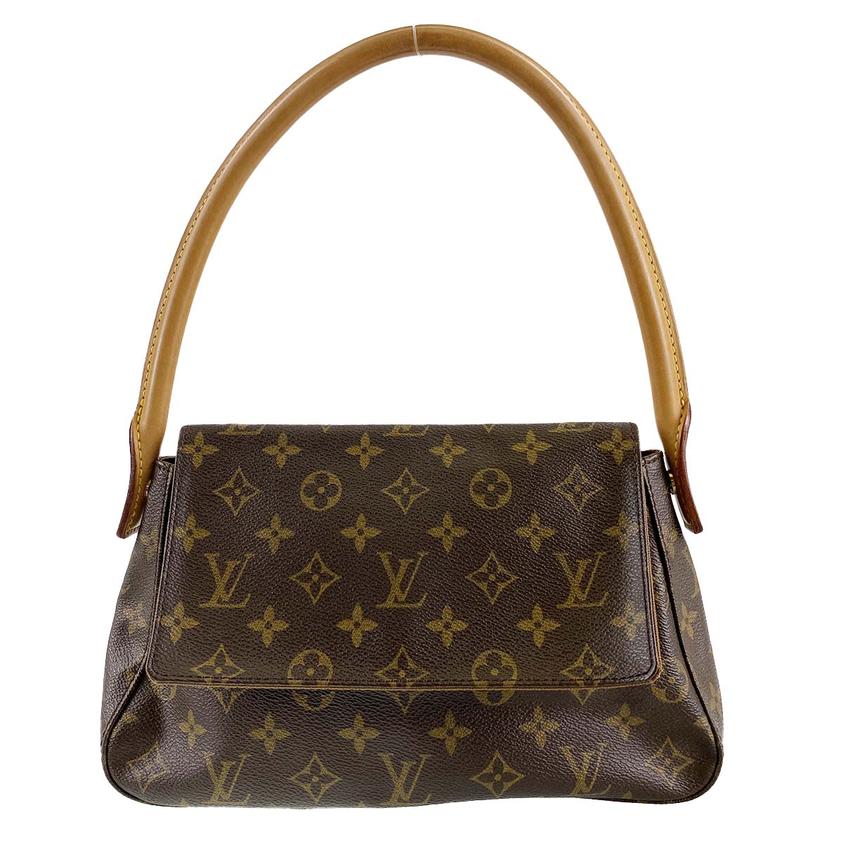 ルイ・ヴィトン モノグラム ミニルーピング ブラウン ハンドバッグ
