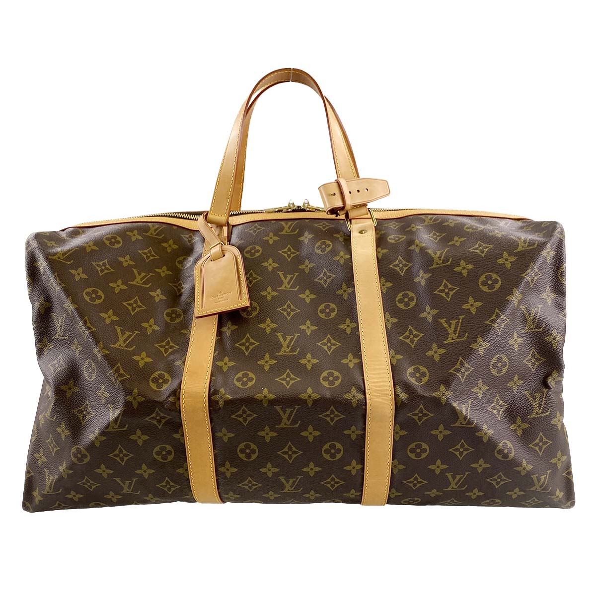 ルイ・ヴィトン モノグラム サック スープル55 ブラウン ボストンバッグ