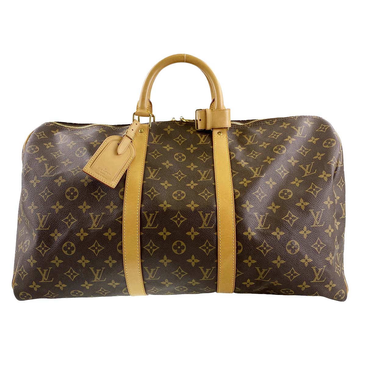 ルイ・ヴィトン モノグラム キーポル50 ブラウン ボストンバッグ