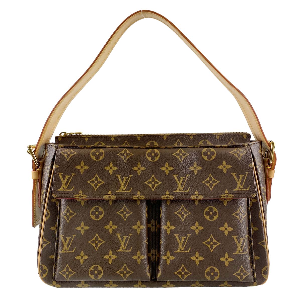 ルイ・ヴィトン モノグラム ヴィバ シテGM ブラウン ショルダーバッグ