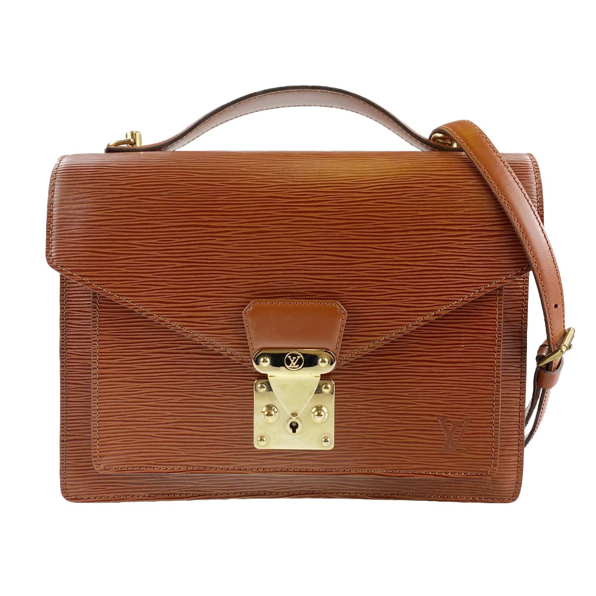 ルイ・ヴィトン エピ モンソー ケニアブラウン 2WAY ハンドバッグ