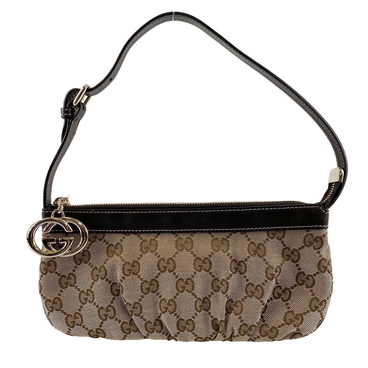 グッチ GGキャンバス インターロッキングチャーム アクセサリーポーチ