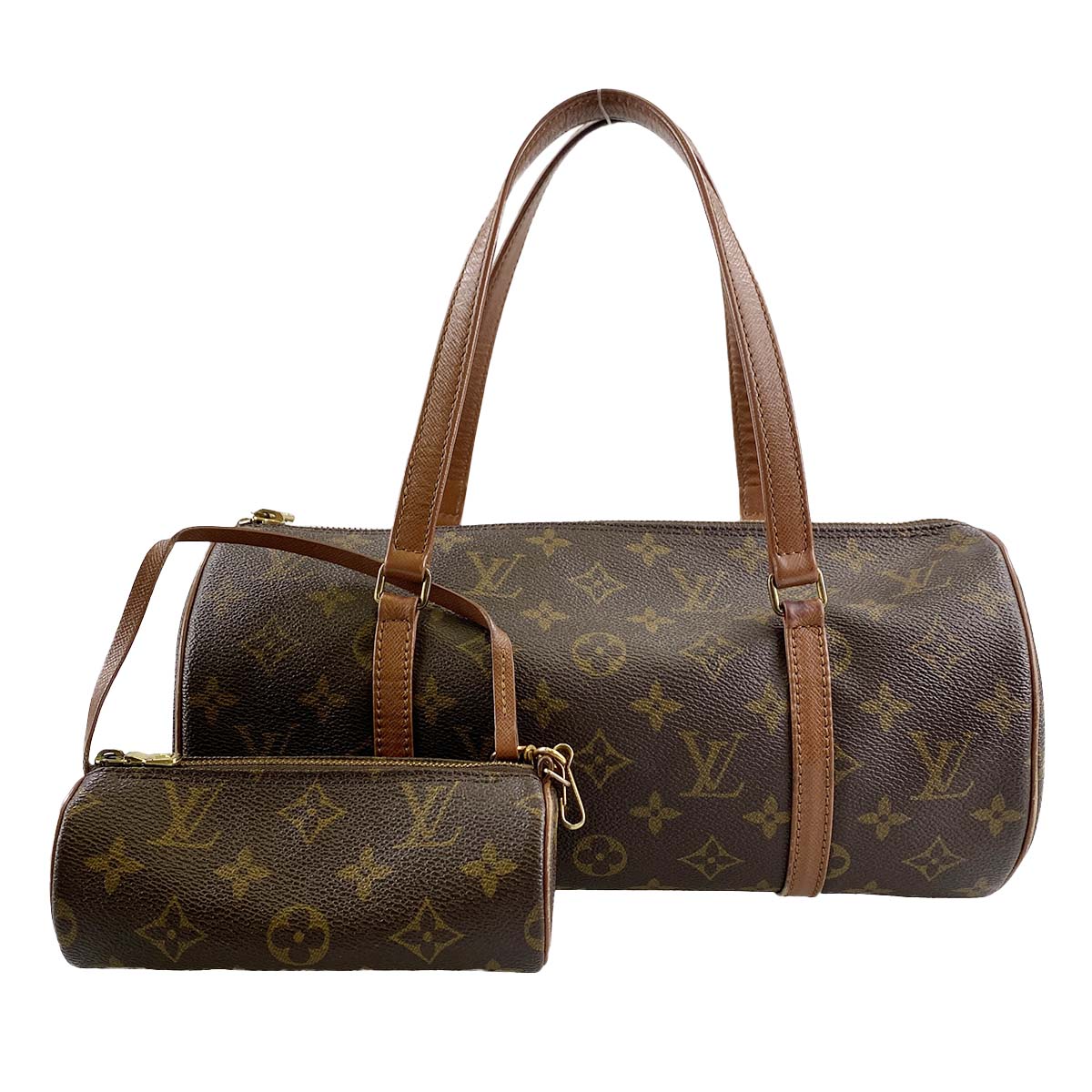 ルイ・ヴィトン モノグラム パピヨン30 ブラウン ハンドバッグ