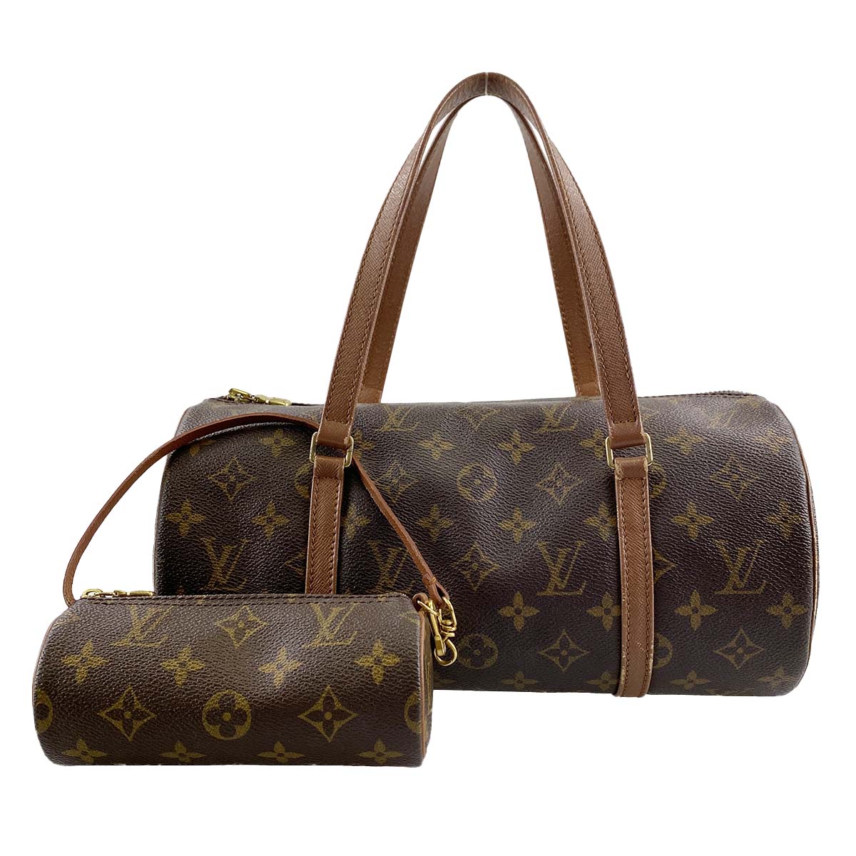 ルイ・ヴィトン モノグラム パピヨン30 ブラウン ハンドバッグ