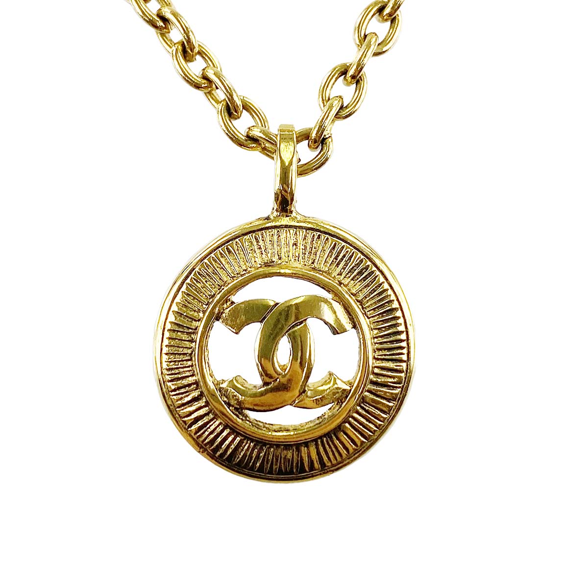 シャネル ゴールドメッキ CCロゴ ゴールド ネックレス