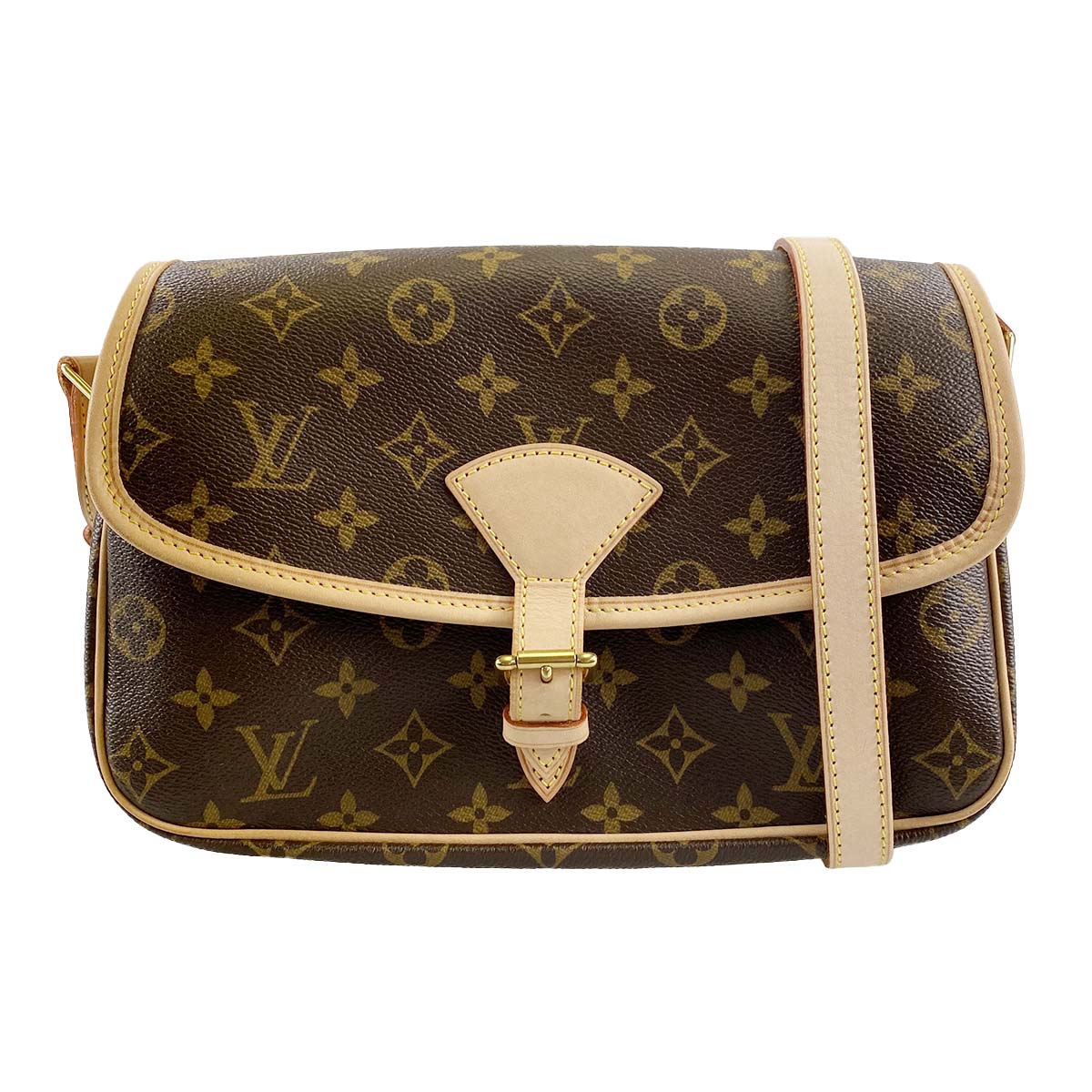 ルイ・ヴィトン モノグラム ソローニュ ブラウン ショルダーバッグ