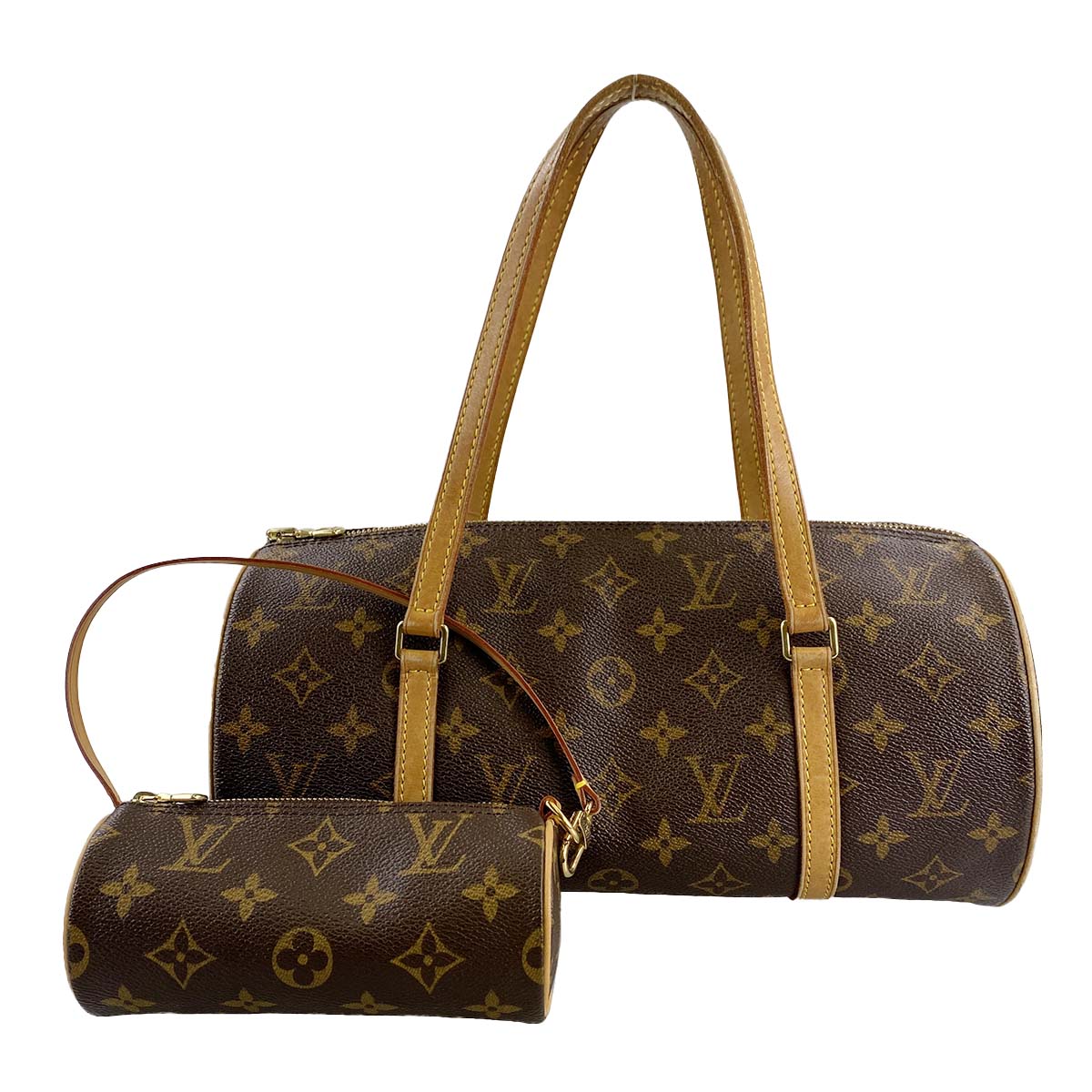 ルイ・ヴィトン モノグラム パピヨン30 ブラウン ハンドバッグ