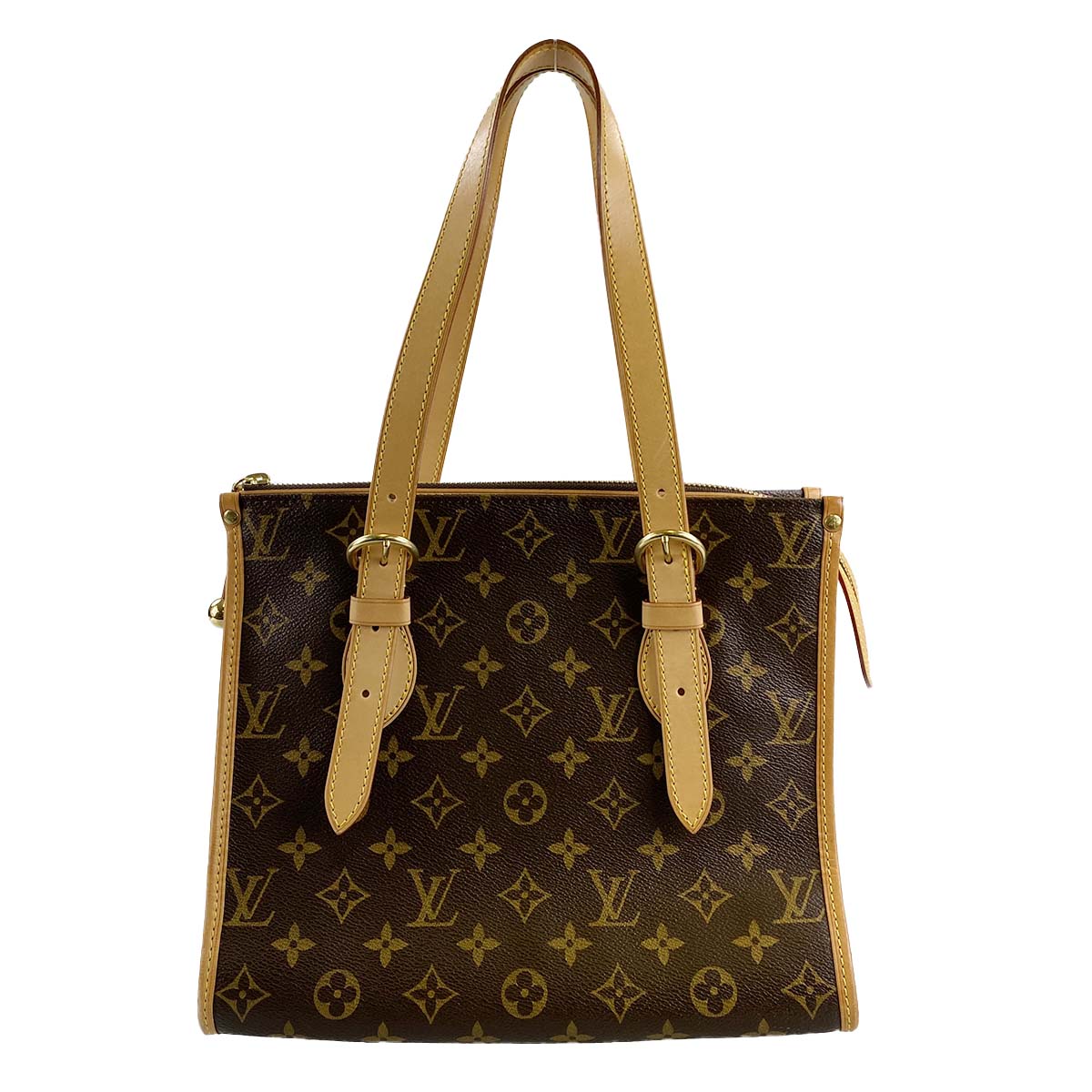 ルイ・ヴィトン モノグラム ポパンクール オ ブラウン トートバッグ