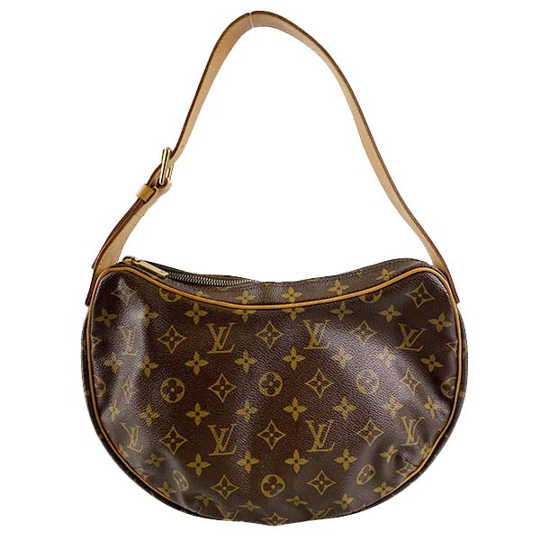 ルイ・ヴィトン モノグラム クロワッサンMM ブラウン ハンドバッグ