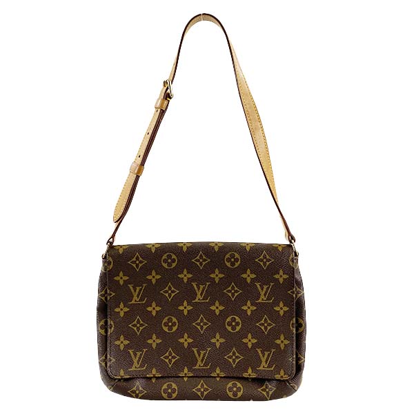 ルイ・ヴィトン モノグラム ミュゼット タンゴ  ブラウン ショート ショルダーバッグ