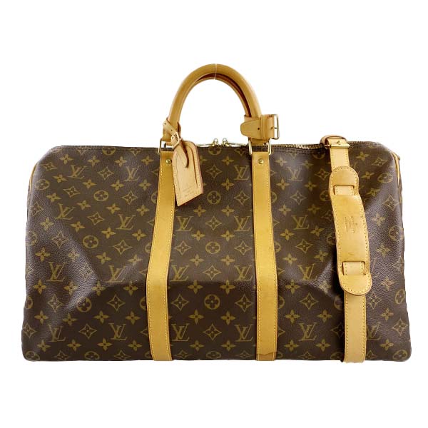 ルイ・ヴィトン モノグラム キーポル バンドリエール50 ブラウン ボストンバッグ