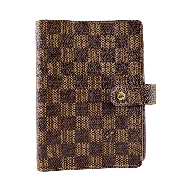 ルイ・ヴィトン ダミエ エベヌ アジェンダMM ブラウン 手帳カバー