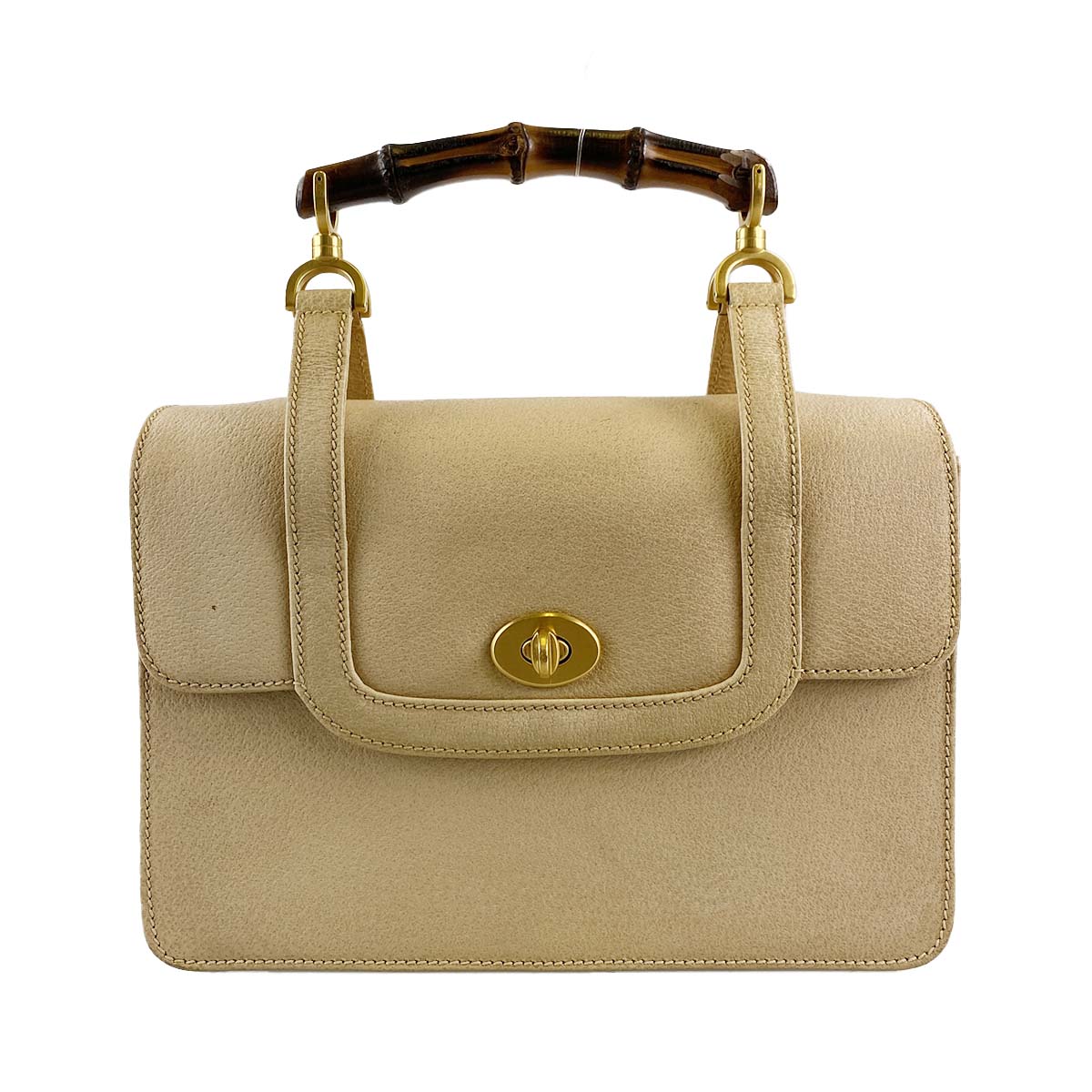 グッチ バンブー レザー ハンドバッグ