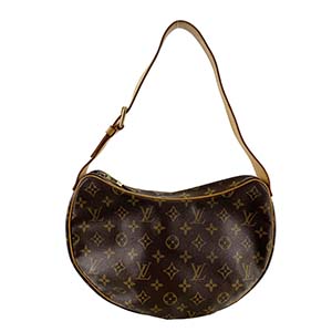 ルイ・ヴィトン モノグラム クロワッサンMM ブラウン ハンドバッグ