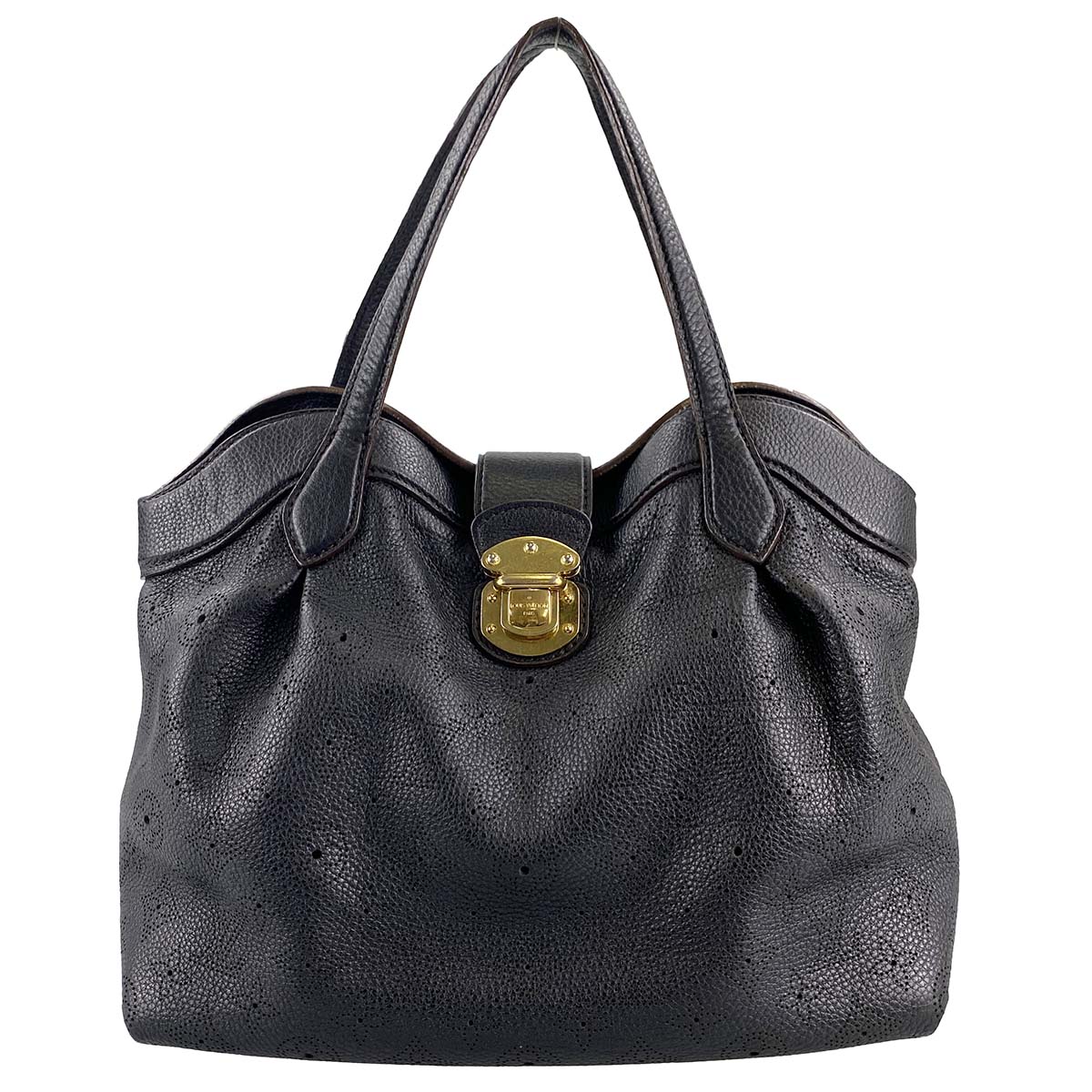 ルイ・ヴィトン マヒナ シールスPM ノワール トートバッグ