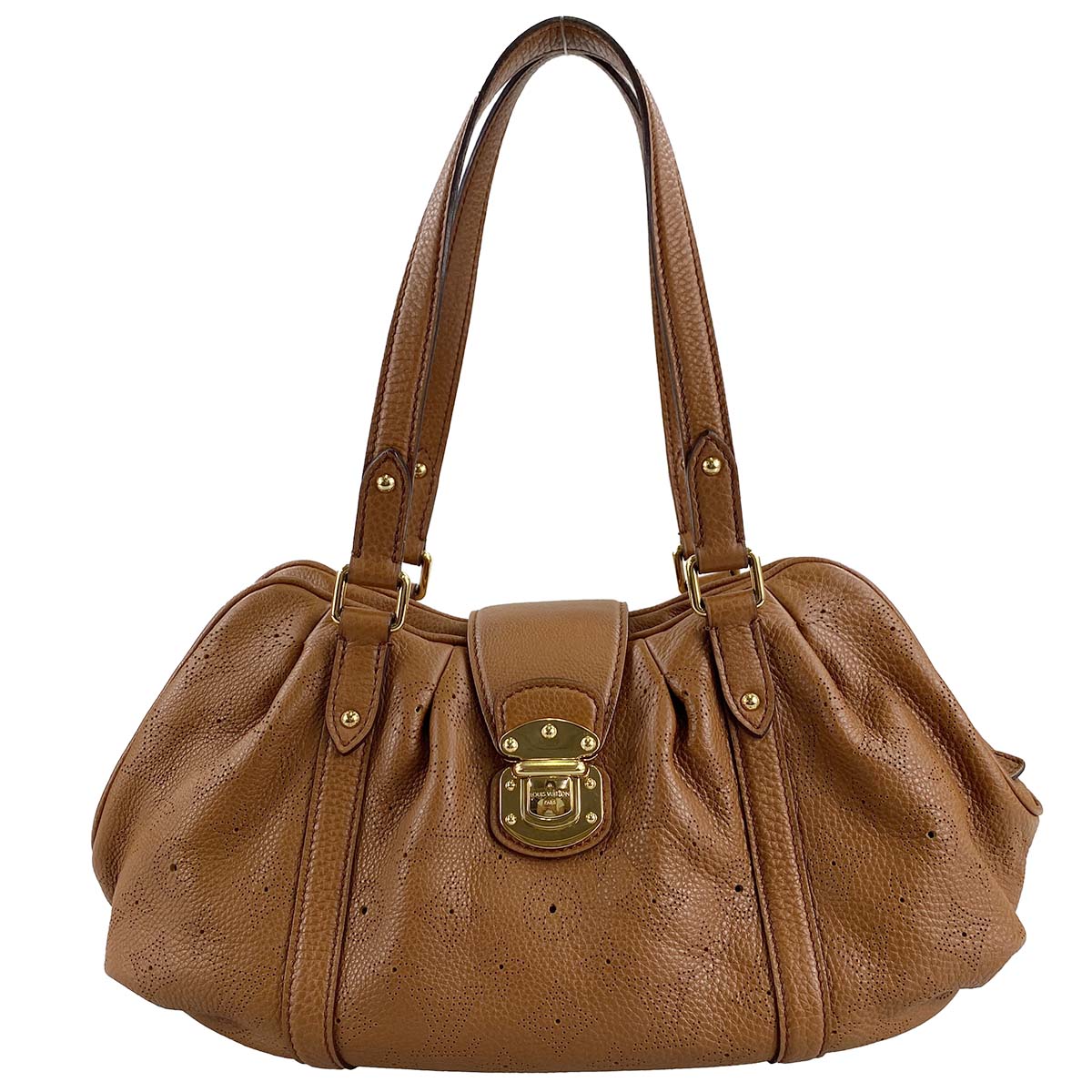 ルイ・ヴィトン マヒナ ルナ―PM コニャック ショルダーバッグ